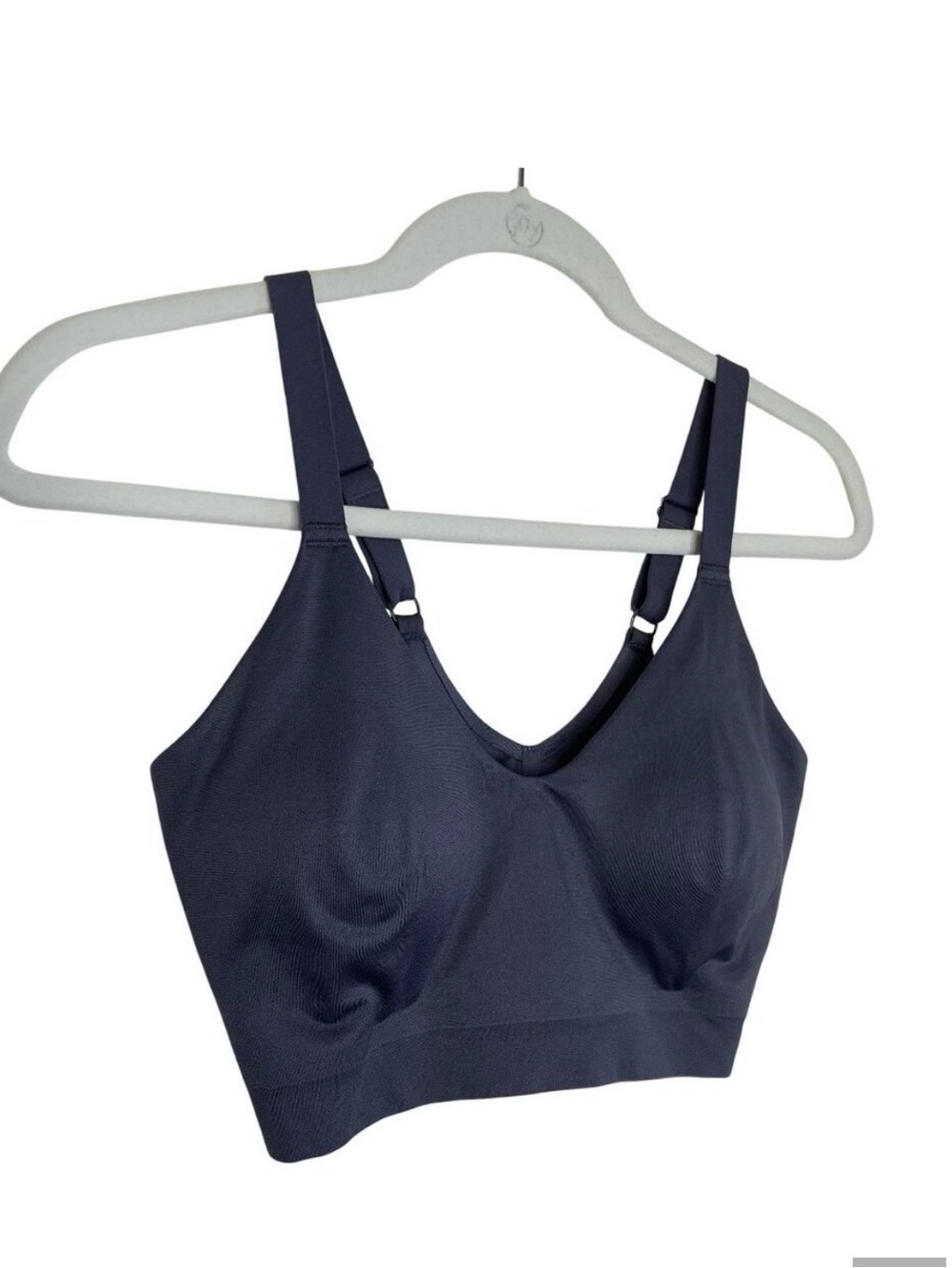 True & Co Blue Pull-Over Adjustable Bra, XL